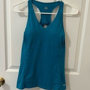 Alo Yoga Racerback Bra Tank with inserts, size small, EUC